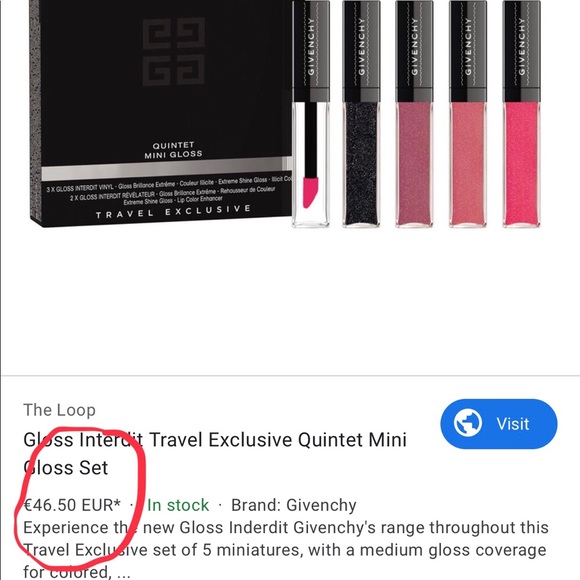 Givenchy gloss travel set - Picture 3 of 5